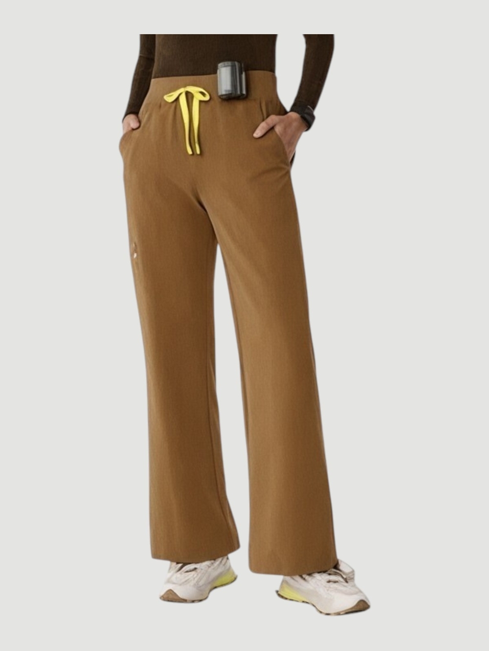 (Flaw - See Descripton) Figs Earth Isabel High-Rise Wide-Leg Scrub Pant